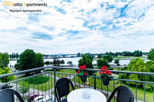 Výhled na řeku, která protéká v blízkosti apartmánu
