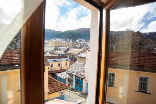 a view from a window of a city at Boutique Hotel St Nikolas by Skar in Kruševo