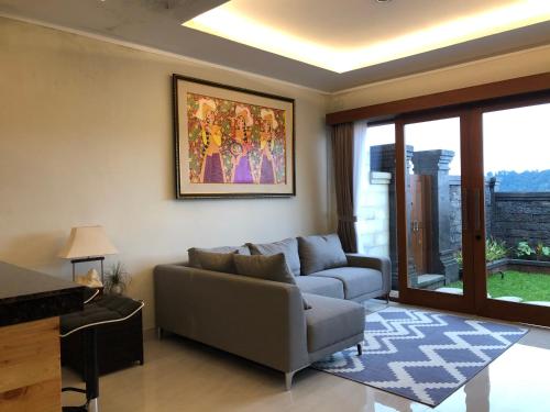Χώρος καθιστικού στο BUYAN LODGE lake view villa