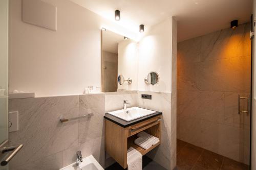 Koupelna v ubytování Hotel Eller