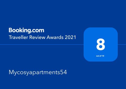 a screenshot of a text box with the number eight at Mycosyapartments54 in Paisley