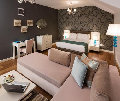 Ліжко або ліжка в номері Turkuaz Suites Bosphorus