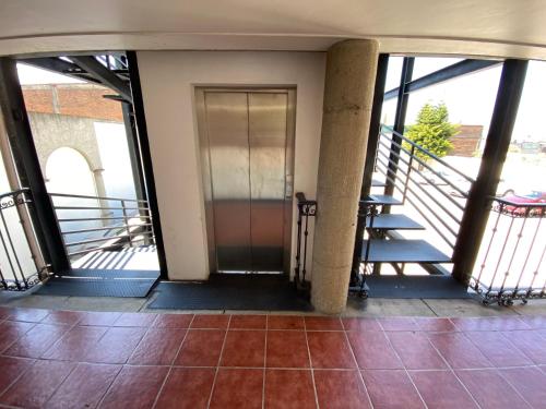 Balkón nebo terasa v ubytování HOTEL FLAMINGOS DE CIUDAD GUZMAN
