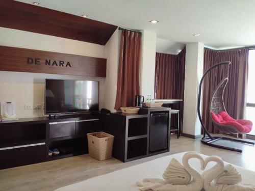 Hotel De Naraにあるテレビまたはエンターテインメントセンター