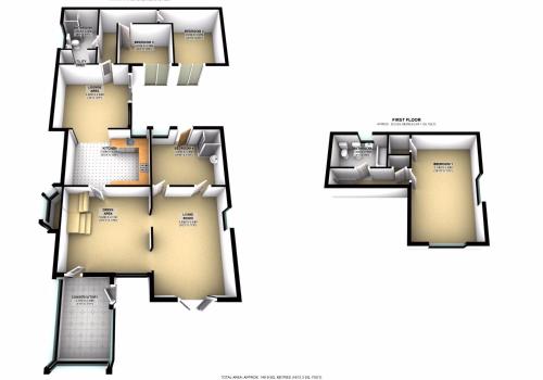 a floor plan of a house at Sylvan Orchard in Gullane