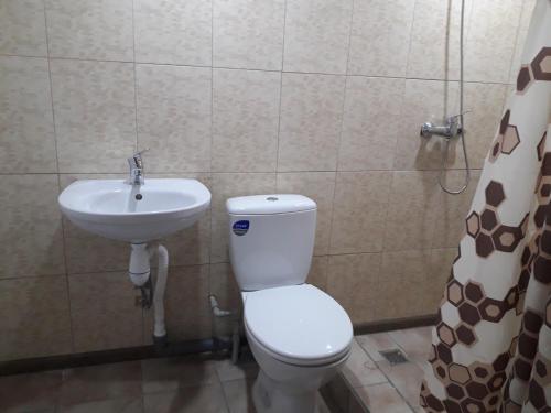 Vonios kambarys apgyvendinimo įstaigoje Медова садиба