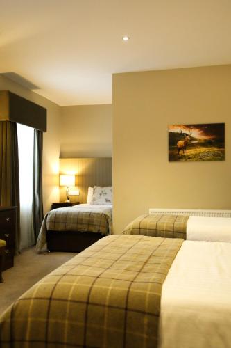 Postel nebo postele na pokoji v ubytování Mulroy Woods Hotel