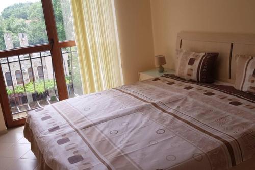 Postel nebo postele na pokoji v ubytování Kalia Apartment Sunny Beach 2-Zimmer+Balkon TOP