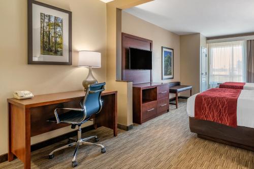 Μια τηλεόραση ή/και κέντρο ψυχαγωγίας στο Comfort Inn & Suites