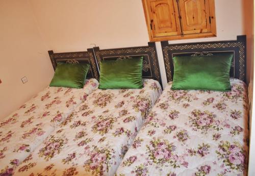 Una cama o camas en una habitación de Dar Akiode Toubkal
