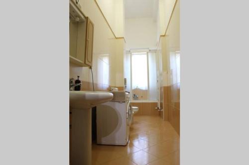 ein Bad mit einem Waschbecken und einem WC in der Unterkunft Casa Chanoux in Turin
