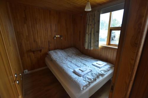 Postel nebo postele na pokoji v ubytování Sólbrekka Holiday Homes