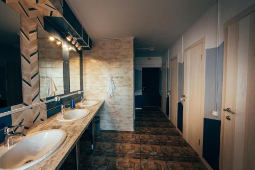 A bathroom at Золотая Ригма