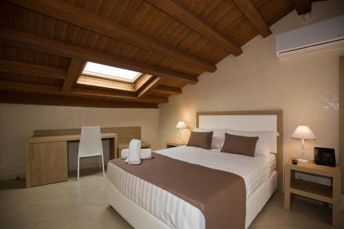 Krevet ili kreveti u jedinici u okviru objekta La Serenissima Hotel