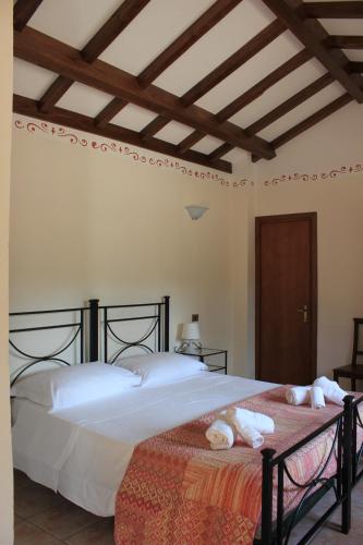 Tempat tidur dalam kamar di Agriturismo Buen Camino