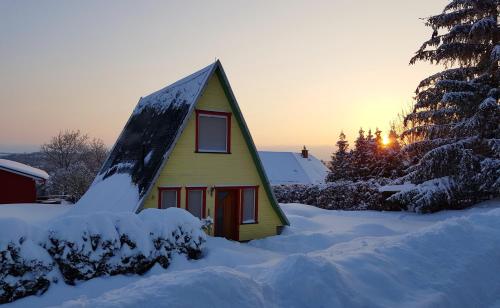 Harzer Finnhütte im Winter