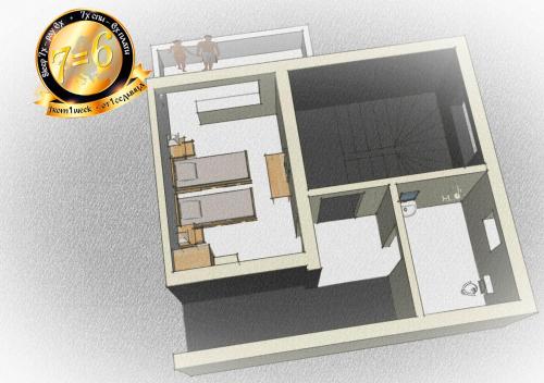 De plattegrond van Pension Dicev