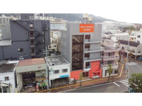 an overhead view of a city with buildings at Self inn Tokushima kuramoto ekimae - Vacation STAY 19489v in Tokushima