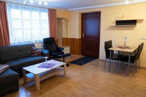 Χώρος καθιστικού στο Ferienwohnung Reifberg