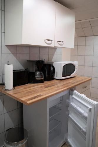 Η κουζίνα ή μικρή κουζίνα στο Ferienwohnung Reifberg