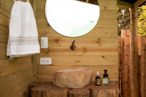 Koupelna v ubytování Samaná Ecohabs Glamping