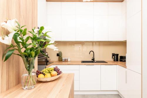 Kuchyň nebo kuchyňský kout v ubytování Dream4You Apartments