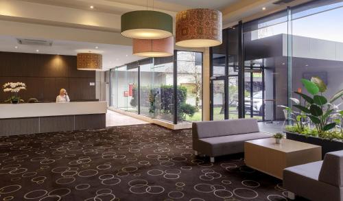 Ο χώρος του λόμπι ή της ρεσεψιόν στο Dorset Gardens Hotel
