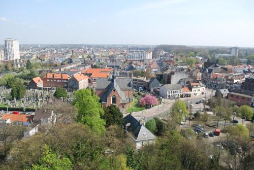 Nespecifikovaný výhled na destinaci Antverpy nebo výhled na město při pohledu z apartmánu
