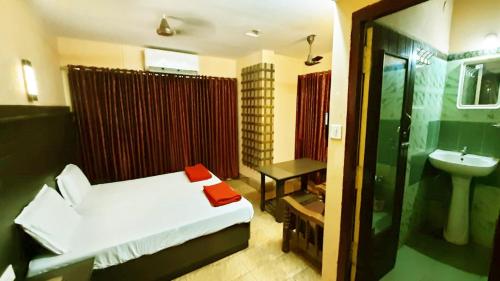 Et badeværelse på Sree Rama Lodge