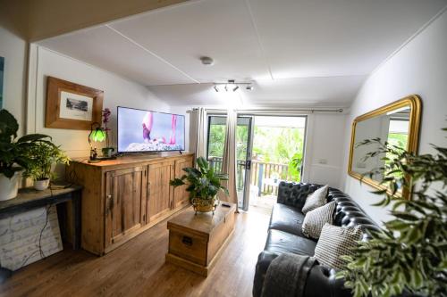 Μια τηλεόραση ή/και κέντρο ψυχαγωγίας στο Jaspers Apartments