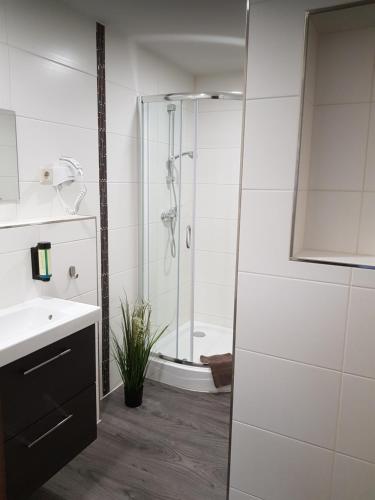 Koupelna v ubytování Thüringer Landhotel Edelhof