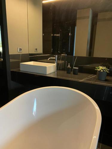 Salle de bains dans l'établissement Bv hotel