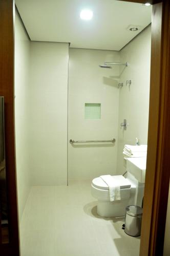 Koupelna v ubytování Hotel Mohave