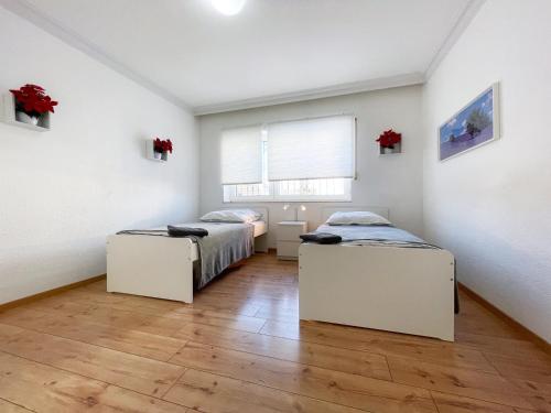Ένα ή περισσότερα κρεβάτια σε δωμάτιο στο Emilbnb in der Sandstraße