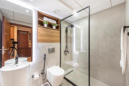 Koupelna v ubytování Nasma Luxury Stays - Boulevard Central Tower