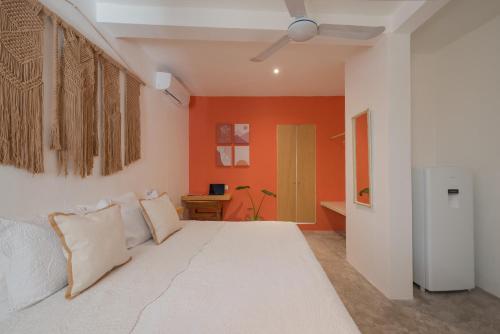 Кровать или кровати в номере Casa Neem
