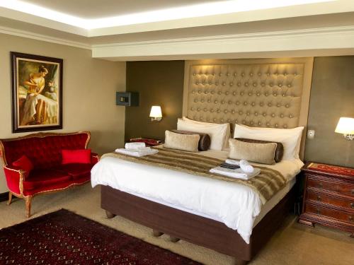 Katil atau katil-katil dalam bilik di Kosmos Lodge