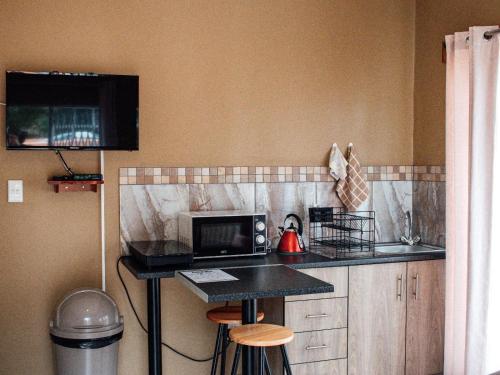 Kuchyň nebo kuchyňský kout v ubytování Hullabaloo selfcatering sleepover
