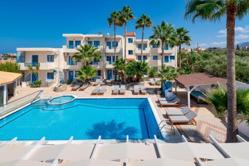 an image of the pool at the resort at Nana Angela Apartments in Hersonissos