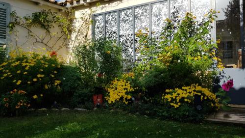 Κήπος έξω από το La Passerose 3 pièces avec jardin au calme,à 300m de la plage,