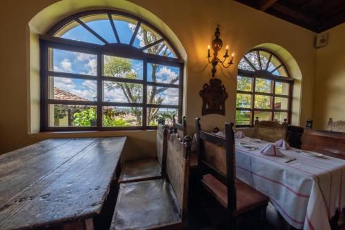 En restaurant eller et andet spisested på Hotel Museo Mayan Inn
