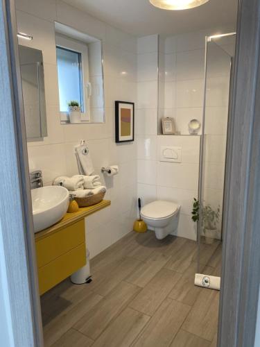 Koupelna v ubytování AQUA - TUHELJ - LAND