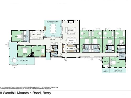 a floor plan of the north mountain road berry at Milhouse Berry in Berry