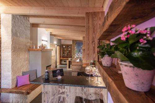 Kuchyň nebo kuchyňský kout v ubytování Casa de Fiemme
