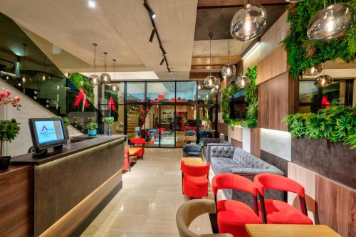 Ruang duduk di Hotel Aria
