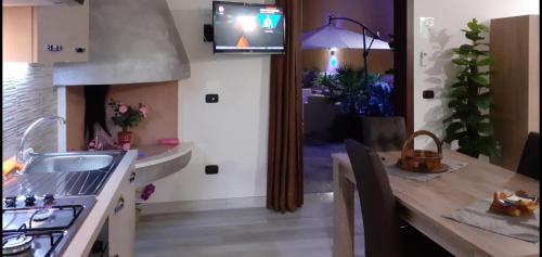 Kuchyň nebo kuchyňský kout v ubytování Guesthouse da Filiberto