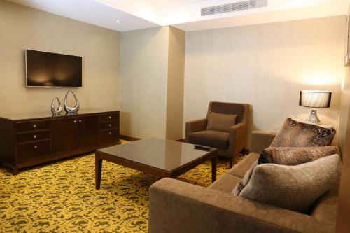 TV a/nebo společenská místnost v ubytování Fushin Hotel - Tainan