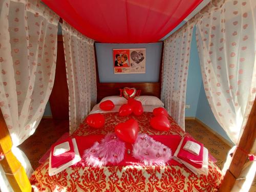 Cama o camas de una habitación en B&B Nonna Assunta