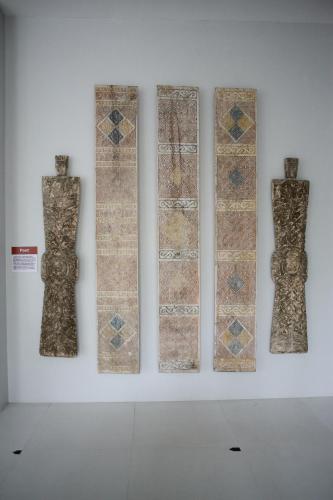 a group of ancient mosaics on a wall in a museum at La Bella Boutique Hotel in Tagaytay