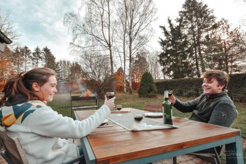 Гости Le Héron 28pers, Malmedy- Home cinéma, balnéo, sauna, jardin